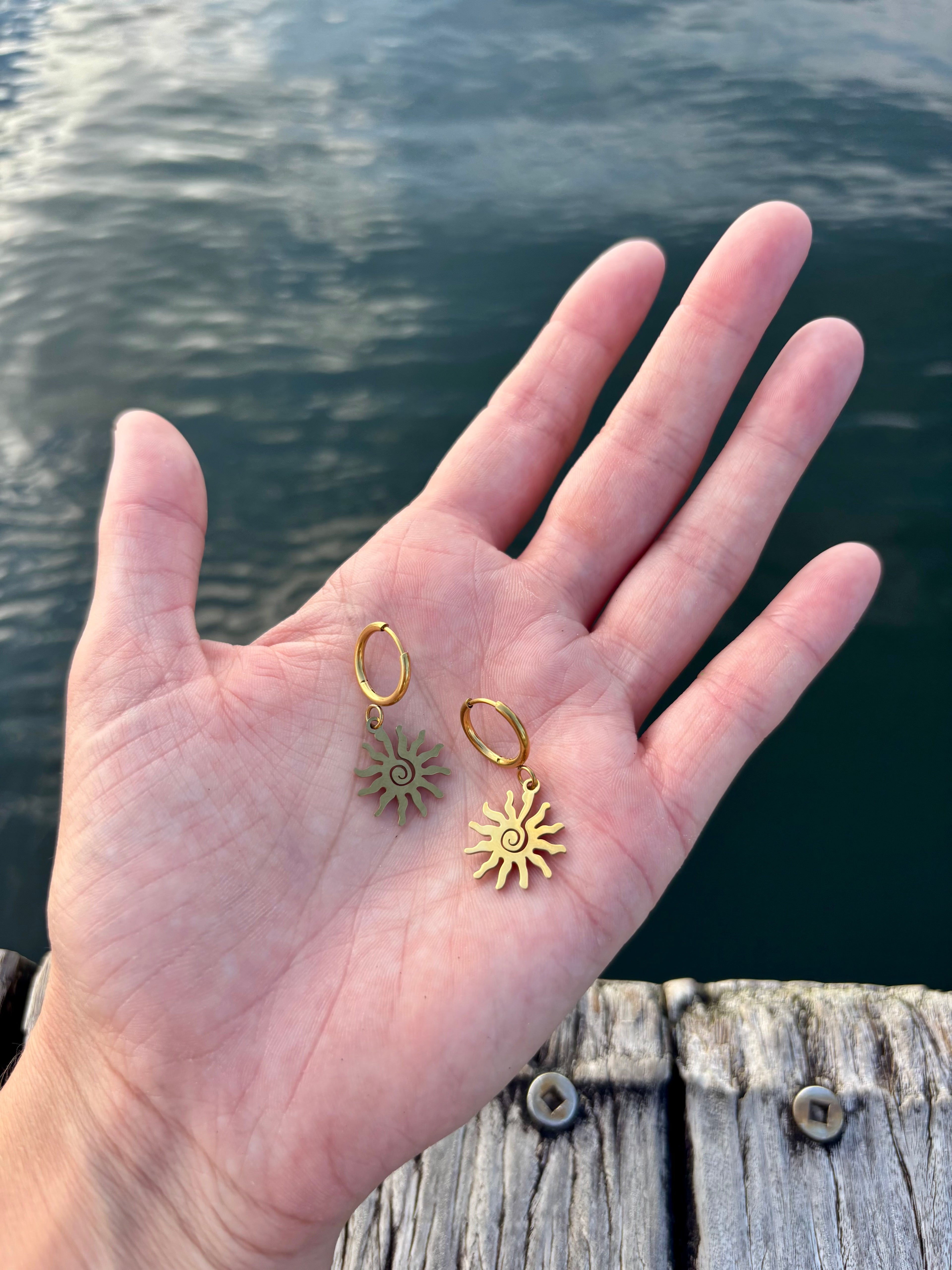 sunburst earrings