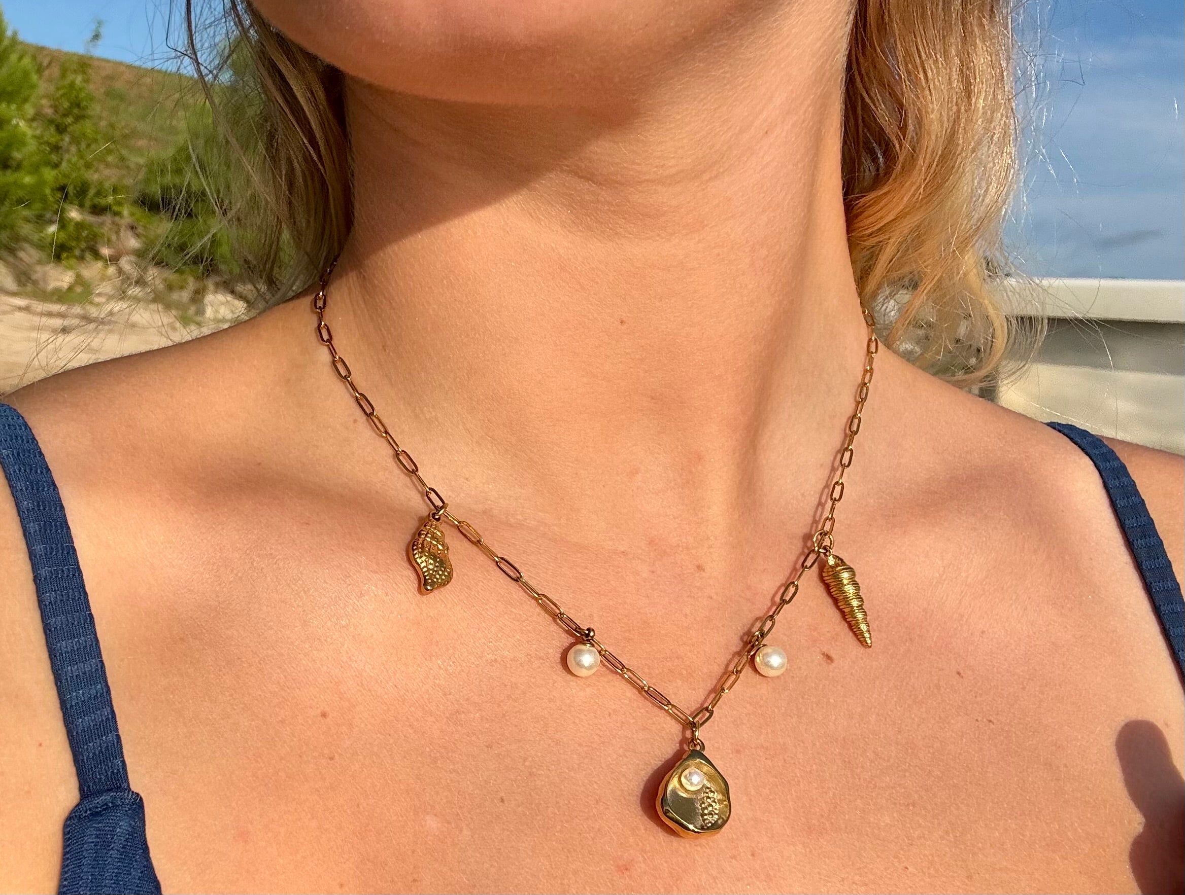 ocean charm necklace