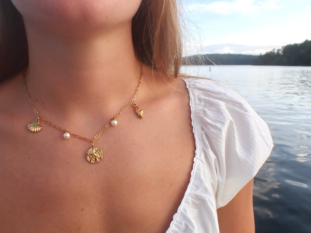 ocean charm necklace