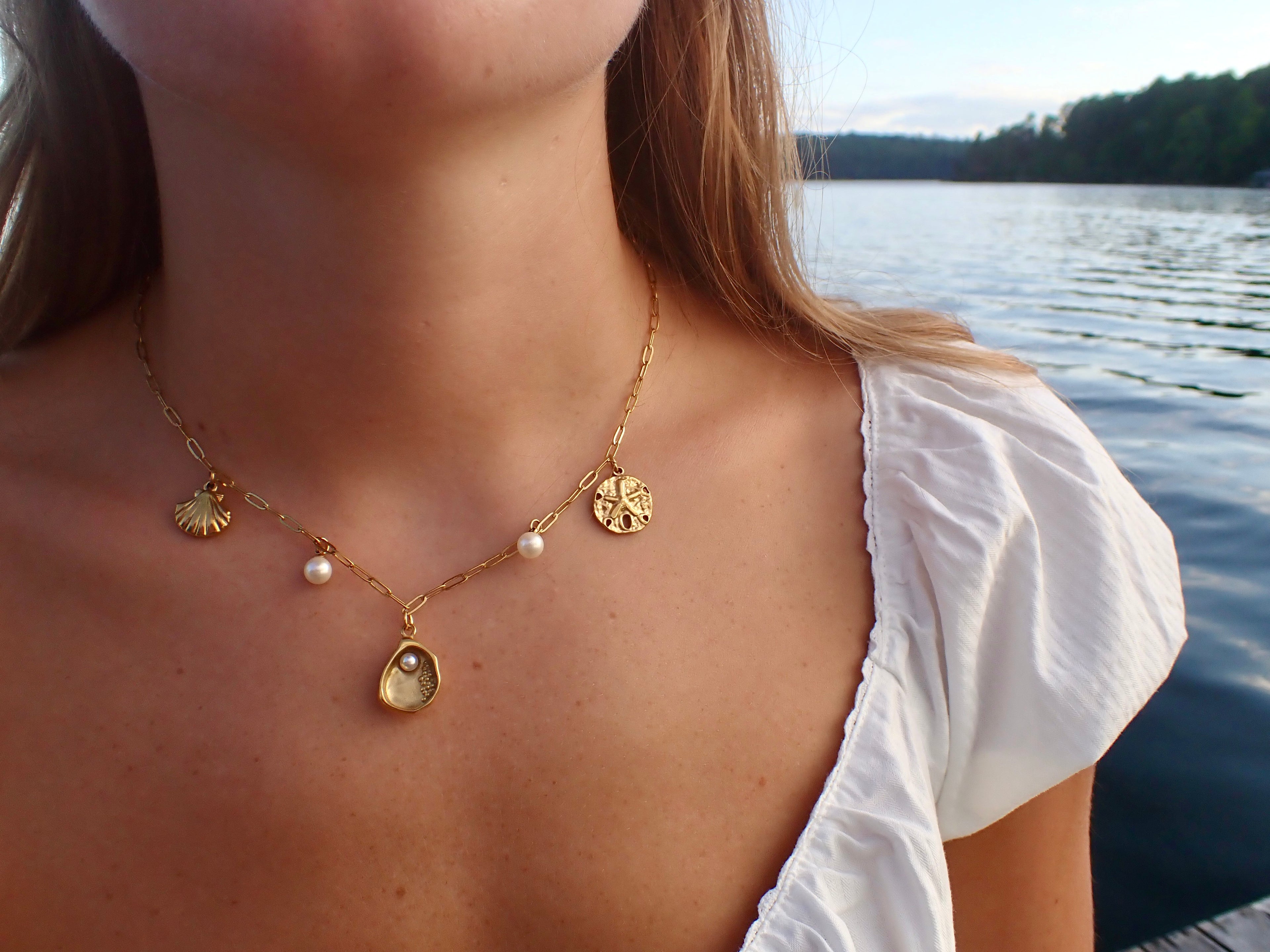 ocean charm necklace