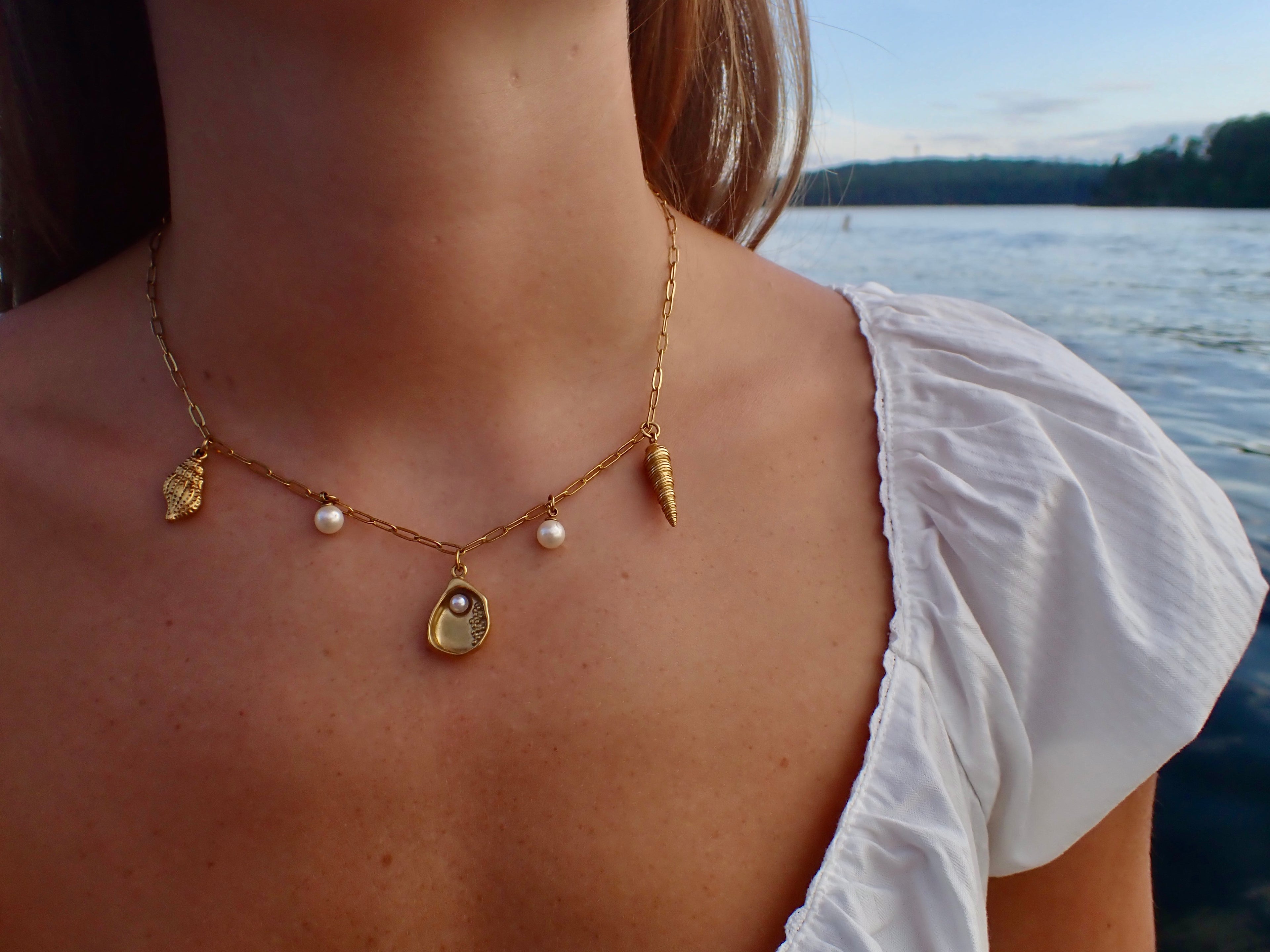 ocean charm necklace