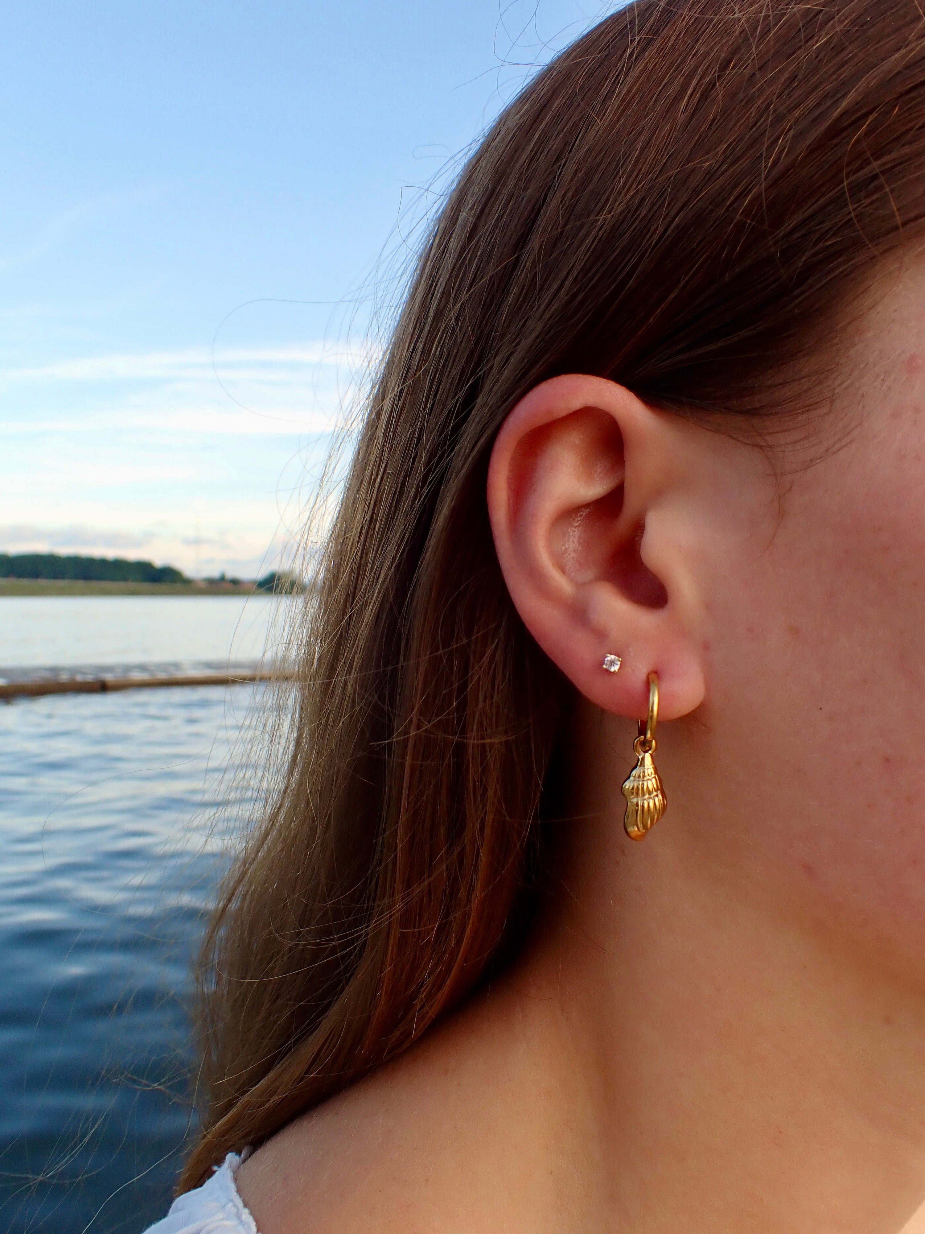 conch shell earrings